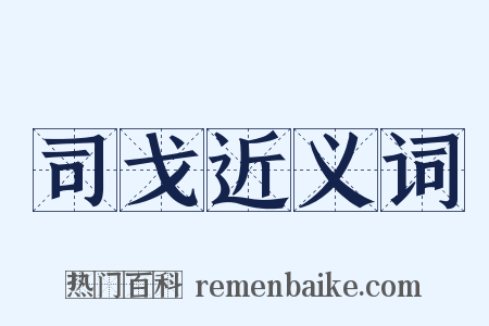 司戈近义词是什么意思的图片